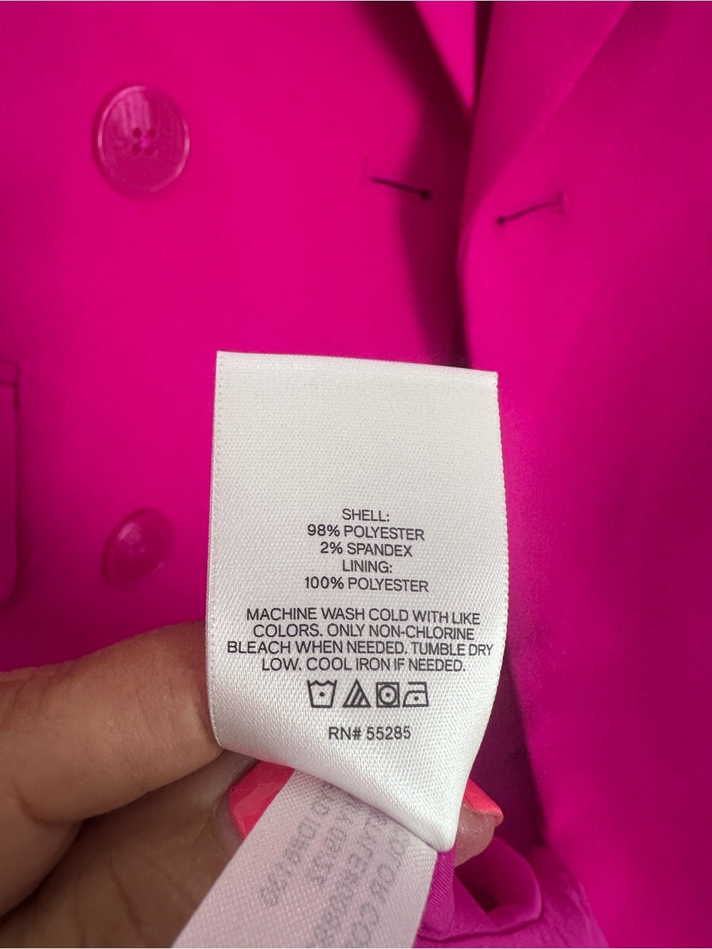 Express Fuchsia Long Coat perfect for new season. - Picture 9 of 9
